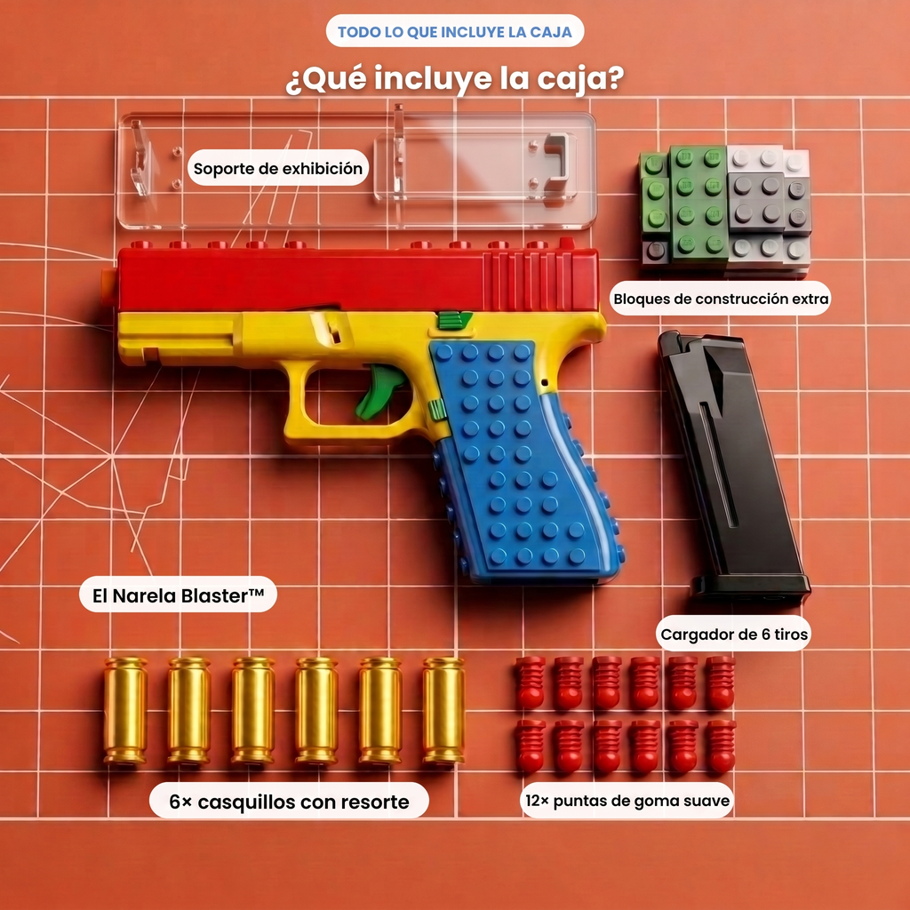 Qué incluye la caja del Narela Blaster™