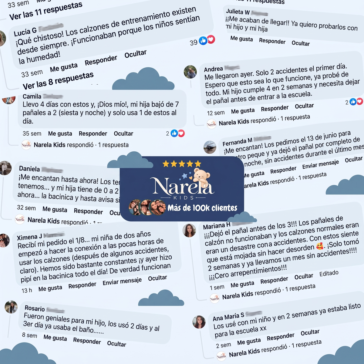 Comentarios de mamás felices con Narela Kids